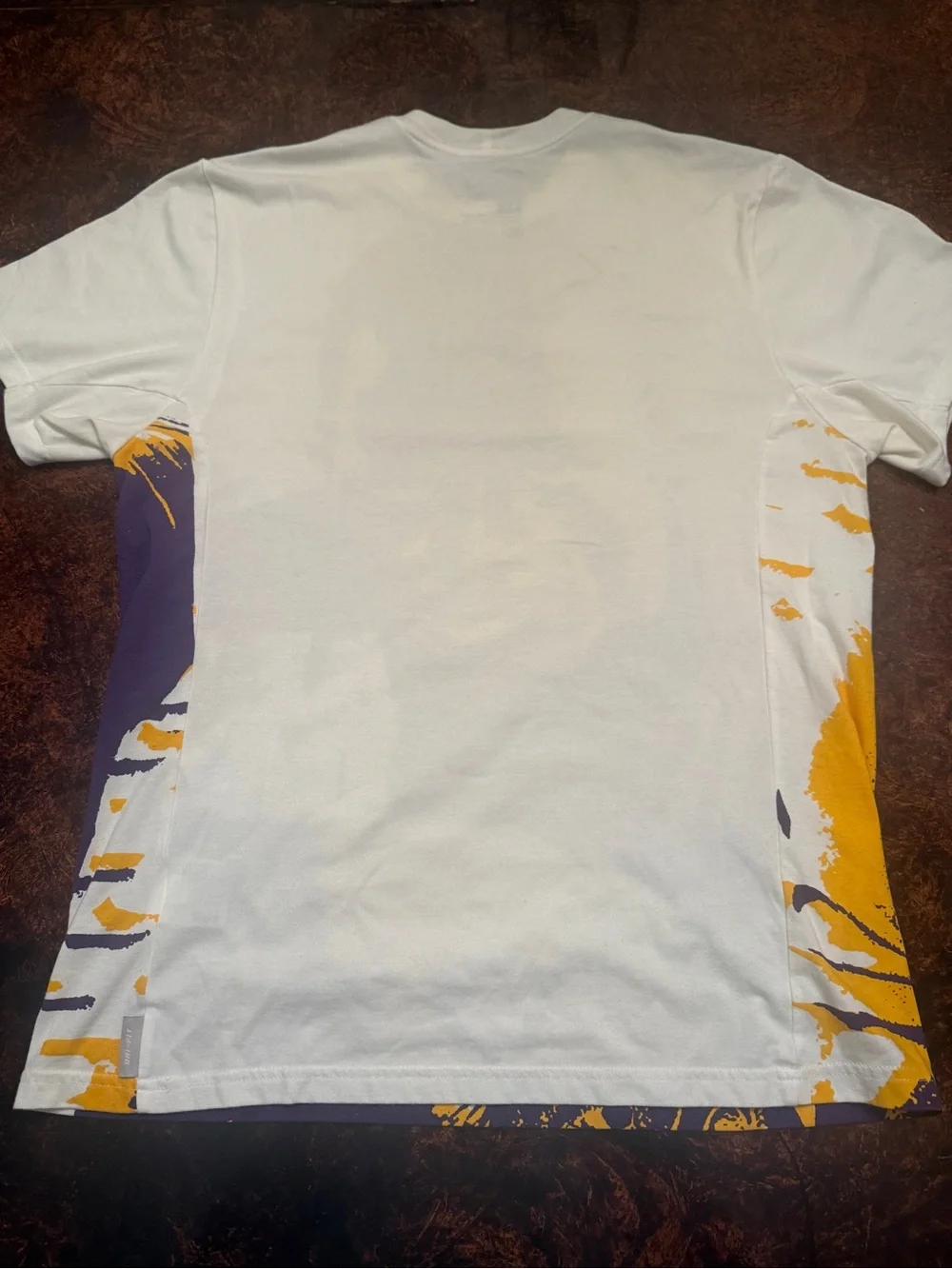Nike football White Purple Yellow 'All Day' Graphic Dri-FIT Tee